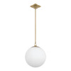 Crystorama Orly 1 Light Pendant (ORY-1007-AG-WH)