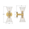 Crystorama Lotus 2 Light Sconce (LOT-702-LG)