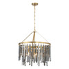Crystorama Gemma 7 Light Chandelier (GEM-7004-MG-SS)