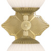 Crystorama Orly 2 Light Sconce (ORY-1002-AG-WH)