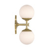 Crystorama Orly 2 Light Sconce (ORY-1002-AG-WH)