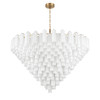 Crystorama Addis 40 Light Chandelier (ADD-329-AG-WH)