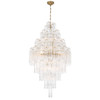 Artcraft Lighting Sophia 29 Light Foyer, Brass with Clear Tronchi Style Glassware (AC12104BR)