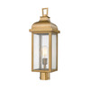 Artcraft Lighting Madrid 1 Light Outdoor Post Light, Weathered Brass (AC8183WB)