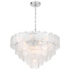 Artcraft Lighting Bianca 19 Light Chandelier, Polished Nickel, Crystalline with Piastra Type Glassware (AC12053CR)
