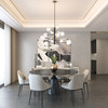 Artcraft Lighting Aurelia Collection 12-Light Chandelier Black and Brushed Brass (AC11768VB)