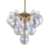 Artcraft Lighting Globo Collection 5-Light Chandelier Iridescent and Brass (AC11992LU)