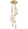 Artcraft Lighting Sunnyvale Collection 9-Light Chandelier Brass (AC6829BR)