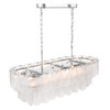 Artcraft Lighting Bianca 12 Light Island Light, Polished Nickel, Crystalline with Piastra Type Glassware (AC12054CR)