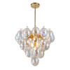 Artcraft Lighting Globo Collection 9-Light Chandelier Iridescent and Brass (AC11999LU)