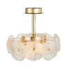 Artcraft Lighting Bloom Collection 6-Light Semi-Flush Mount Brass (AC11965BR)
