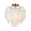 Artcraft Lighting Alessia Collection 4-Light Semi-Flush Mount Brushed Brass (AC11785BR)