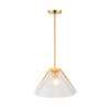 Artcraft Lighting Baltic Collection 1-Light Pendant Brass (AC11911BR)