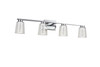 Artcraft Lighting Dalton Collection 4-Light Bathroom Vanity Fixture Chrome (AC7354CH)