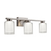 Artcraft Lighting Saville Collection 3-Light Bathroom Vanity Fixture Brushed Nickel (AC7393BN)