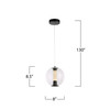 Artcraft Lighting Arlo Collection 1-Light Pendant Black (AC6841BK)