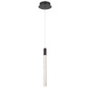 Artcraft Lighting Celine 1 Light Integrated LED Pendant, Black with Laser Lined Glass Rods (AC12141BK)