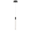 Artcraft Lighting Celine 1 Light Integrated LED Pendant, Black with Laser Lined Glass Rods (AC12141BK)