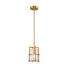 Artcraft Lighting Burford Collection 1-Light Pendant Brass & Black (AC11810BB)