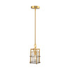 Artcraft Lighting Burford Collection 1-Light Pendant Brass & Black (AC11810BB)
