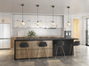 Artcraft Lighting Gem Collection 1-Light Pendant Black and Brushed Brass (AC11870SW)