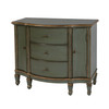 Butler Specialty Company Sheffield 40 in. W Demilune Wood 3 Drawer 2 Door Accent Cabinet, Pastel Green (0674482)