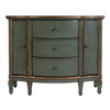 Butler Specialty Company Sheffield 40 in. W Demilune Wood 3 Drawer 2 Door Accent Cabinet, Pastel Green (0674482)