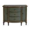 Butler Specialty Company Sheffield 40 in. W Demilune Wood 3 Drawer 2 Door Accent Cabinet, Pastel Green (0674482)