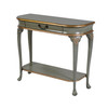 Butler Specialty Company Ridgeland 36 in. W Rectangular Wood 1 Drawer Console Table with Lower Open Shelf, Pastel Green (2110482)