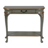 Butler Specialty Company Ridgeland 36 in. W Rectangular Wood 1 Drawer Console Table with Lower Open Shelf, Pastel Green (2110482)