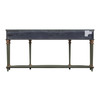 Butler Specialty Company Peyton 72 in. W Wood 3 Drawer Traditional Console Table with Lower Shelf, Pastel Green (3028482)