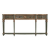 Butler Specialty Company Peyton 72 in. W Wood 3 Drawer Traditional Console Table with Lower Shelf, Pastel Green (3028482)