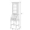 Butler Specialty Company Newlark 20 in. W Rectangular Wood and Glass Traditional 2 Drawer 1 Door Secretary, Pastel Green (4364482)