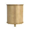 Butler Specialty Company Lawrie 20 in. W  Round Wood Drum 1 Door Side Table, Beige (1260424)