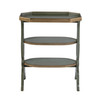 Butler Specialty Company Hadley 22 in. W Octagonal Wood 3 Tier Side Table, Pastel Green (2330482)