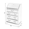 Butler Specialty Company Danforth 25.5 in. W Rectangular Wood 5 Drawer Secretary with Drop Front Writing Surface, Pastel Green (2118482)