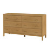Butler Specialty Company Mendel 60 in. W Rectangular Wood 6 Drawer Dresser, Light Brown (6266492)