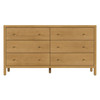 Butler Specialty Company Mendel 60 in. W Rectangular Wood 6 Drawer Dresser, Light Brown (6266492)