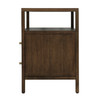 Butler Specialty Company Mendel 21.25 in. W Rectangular Wood 2 Drawer Narrow Nightstand with Open Shelf, Walnut (6276513)