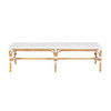 Butler Specialty Company Laguna 66.5 in. W Rectangular Rattan Backless Accent Bench, Smooth White (6289304)