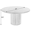 Butler Specialty Company Kersten 54 In. W Round Wood Single Pedestal Base Dining Table, Coffee (5988059)