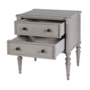 Butler Specialty Company Ginny 25 in. W Rectangular Wood 2 Drawer Accent Chest, Grey (5999512)