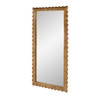 Butler Specialty Company Flora 32 in. W x 69.5 in. H Rectangular Scalloped  Rattan Floor Mirror, Brown (9766526)