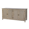 Butler Specialty Company Flagstaff 70 in. W Rectangular Cane 4 Door Sideboard, Gray (6264449)