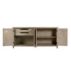 Butler Specialty Company Flagstaff 70 in. W Rectangular Cane 4 Door Sideboard, Gray (6264449)