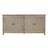 Butler Specialty Company Flagstaff 70 in. W Rectangular Cane 4 Door Sideboard, Gray (6264449)