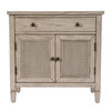 Butler Specialty Company Flagstaff 30 in. W Rectangular Cane 1 Drawer-2 Door Accent Chest, Gray (6263449)