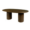 Butler Specialty Company Coral 84 in. W Oval Wood Double Pedestal Dining Table, Walnut (6253513)