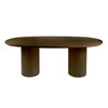 Butler Specialty Company Coral 84 in. W Oval Wood Double Pedestal Dining Table, Walnut (6253513)