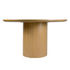 Butler Specialty Company Coral 54 in. W Round Wood Pedestal Dining Table, Light Brown (6252492)